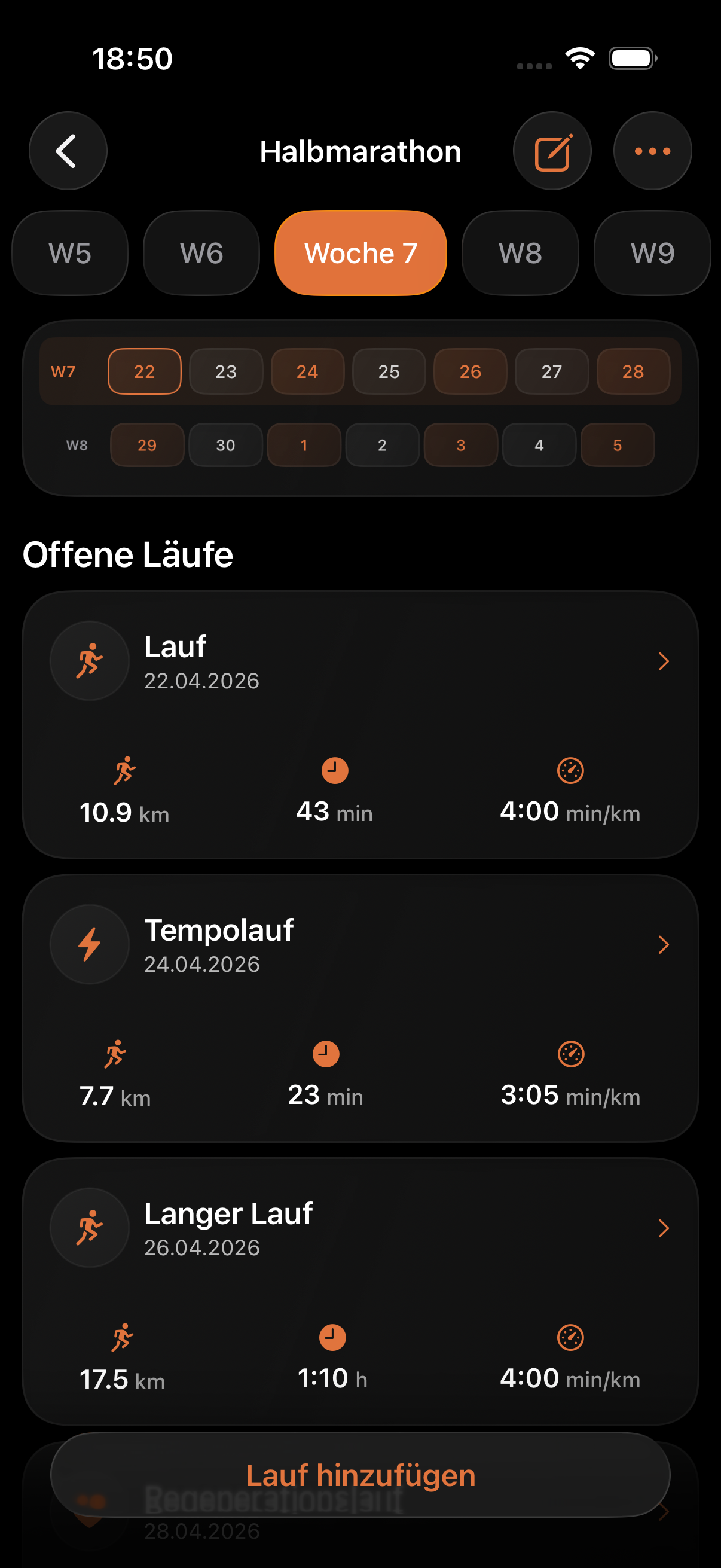 Laufplan