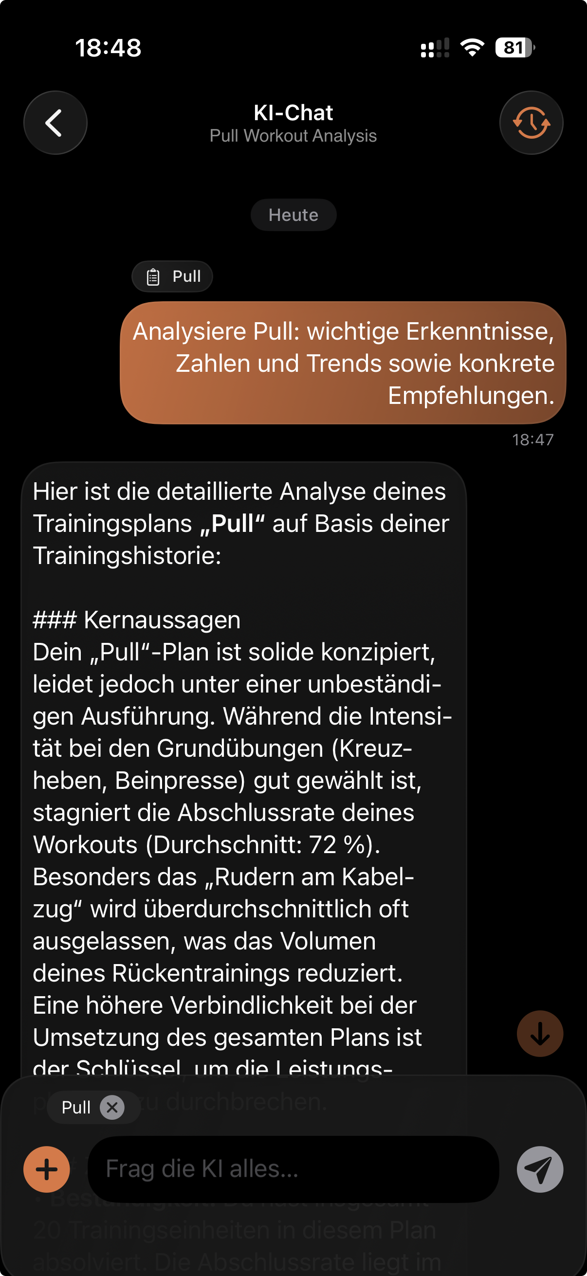 KI-Trainingsassistent